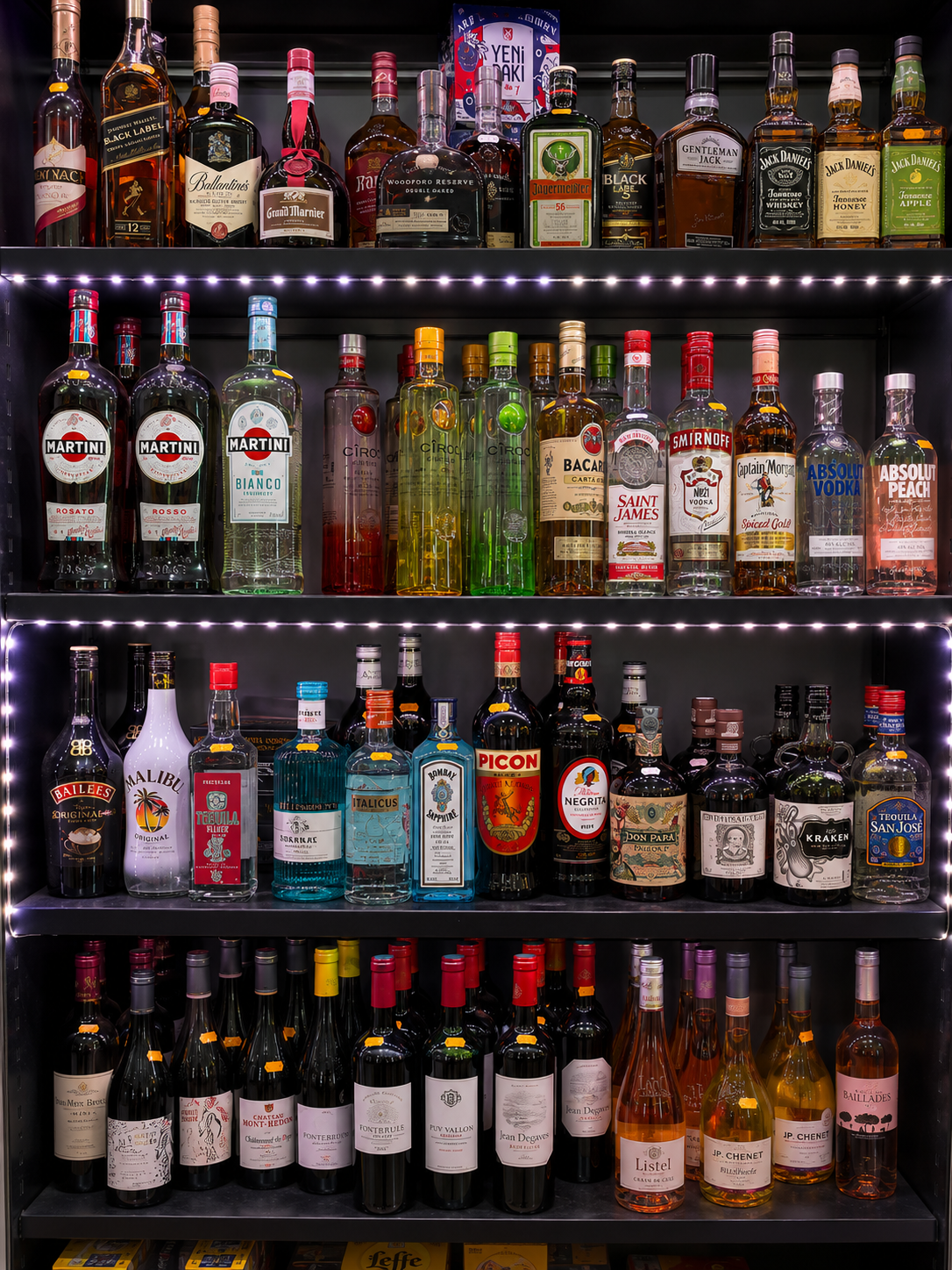 Rayon vins, spiritueux et alcools