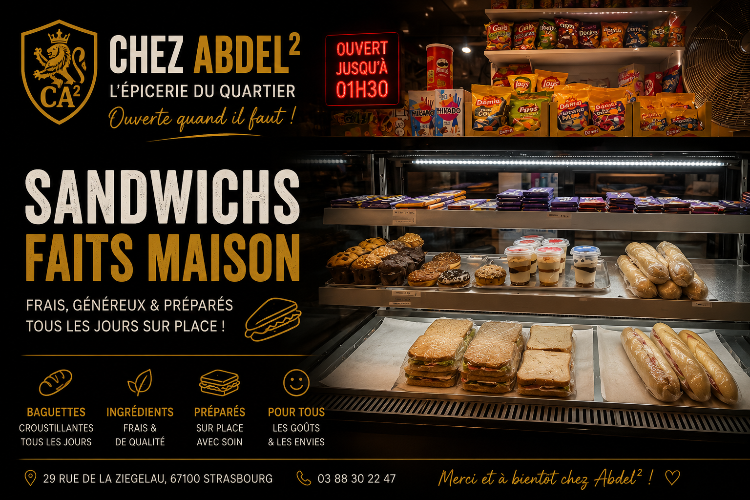 Sandwichs prêts à emporter